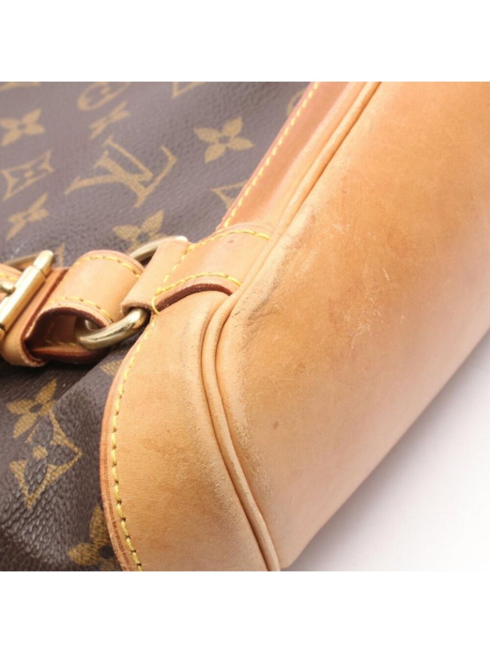 Louis Vuitton Backpack Montsouris MM Canvas Leather - Picture 12 of 13